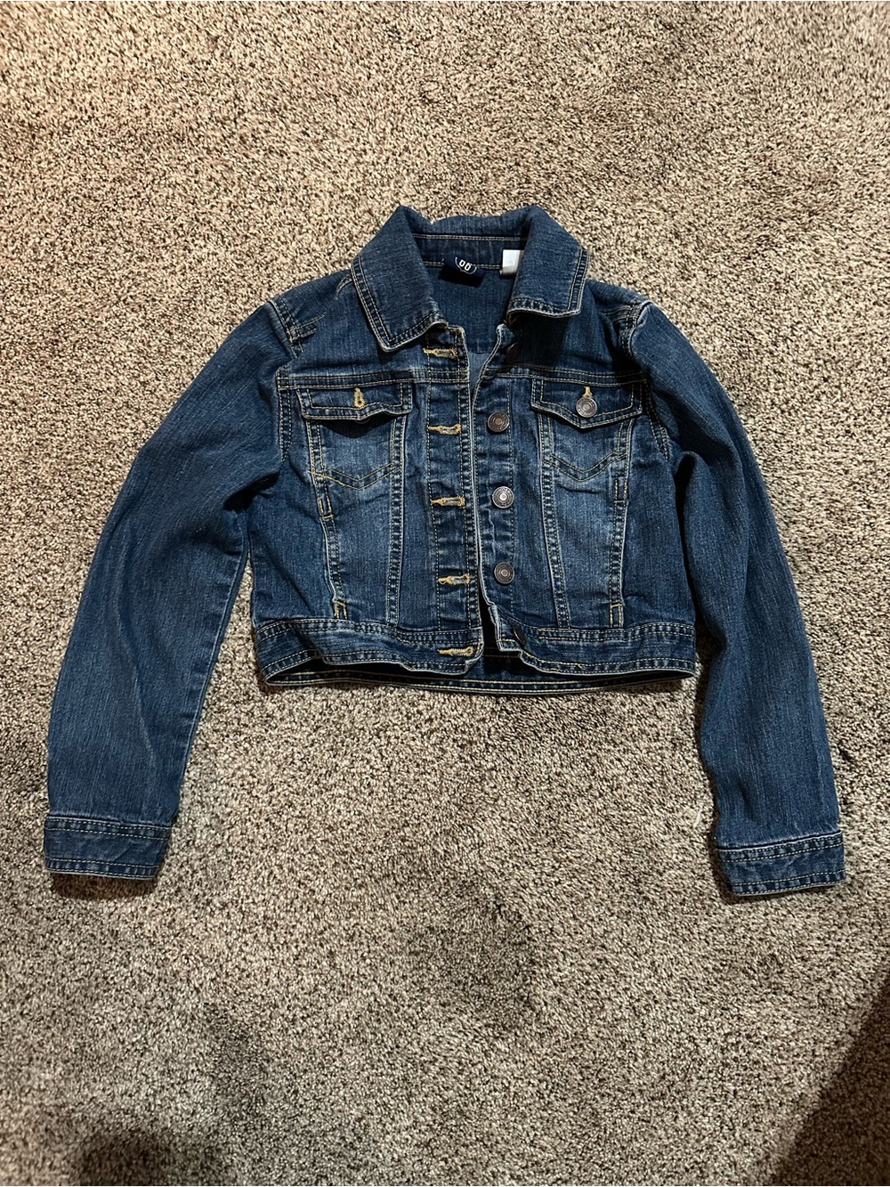 Girls Dark Wash Denim Jacket